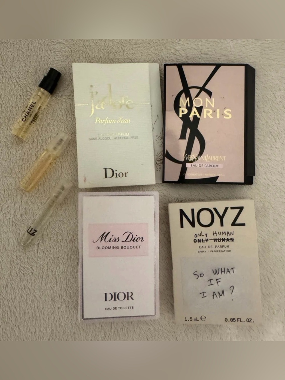 DESIGNER LUXURY PERFUME SAMPLES Dior, NOYZ, YSL YVES SAINT LAURENT CHANEL NEW!